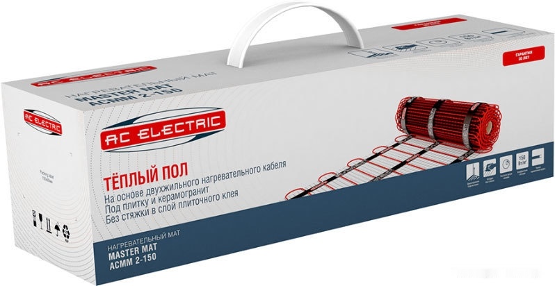 нагревательный мат ac electric master mat acmm 2-150-6