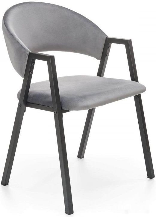 стул с подлокотниками halmar k473 (серый/черный) (v-ch-k/473-kr-popiel)