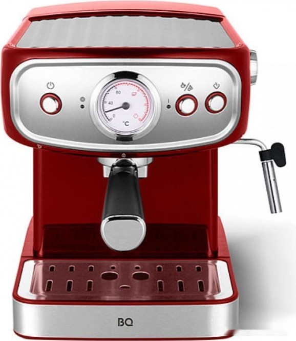 рожковая кофеварка bq cm1006 (красный)