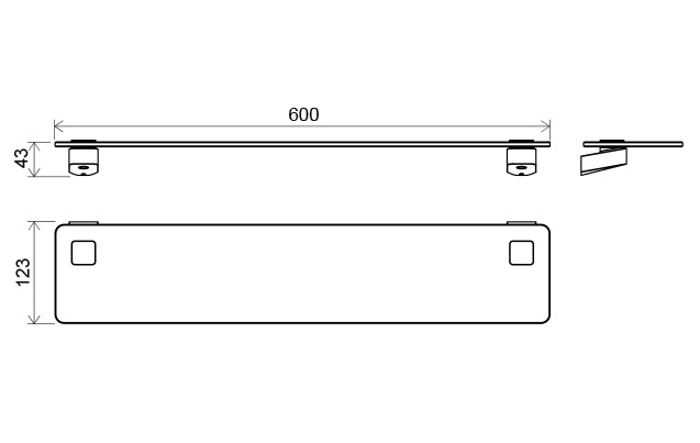 полка для ванной ravak td 500.00 (x07p332)