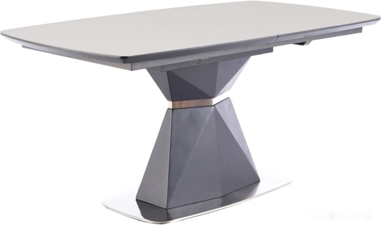 кухонный стол signal cortez 160/210x90 (серый/антрацит матовый) (cortezcszat160)