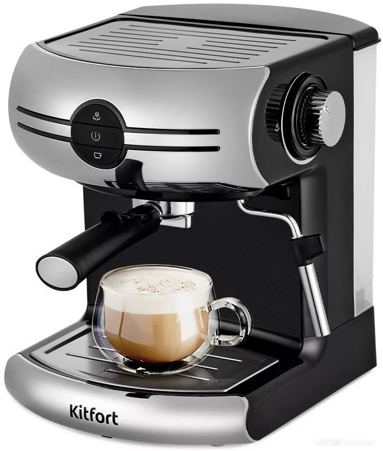 рожковая кофеварка kitfort kt-7257