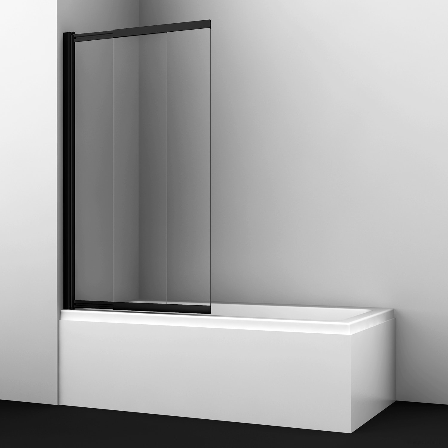 стеклянная шторка для ванны wasserkraft dill 61s02-100