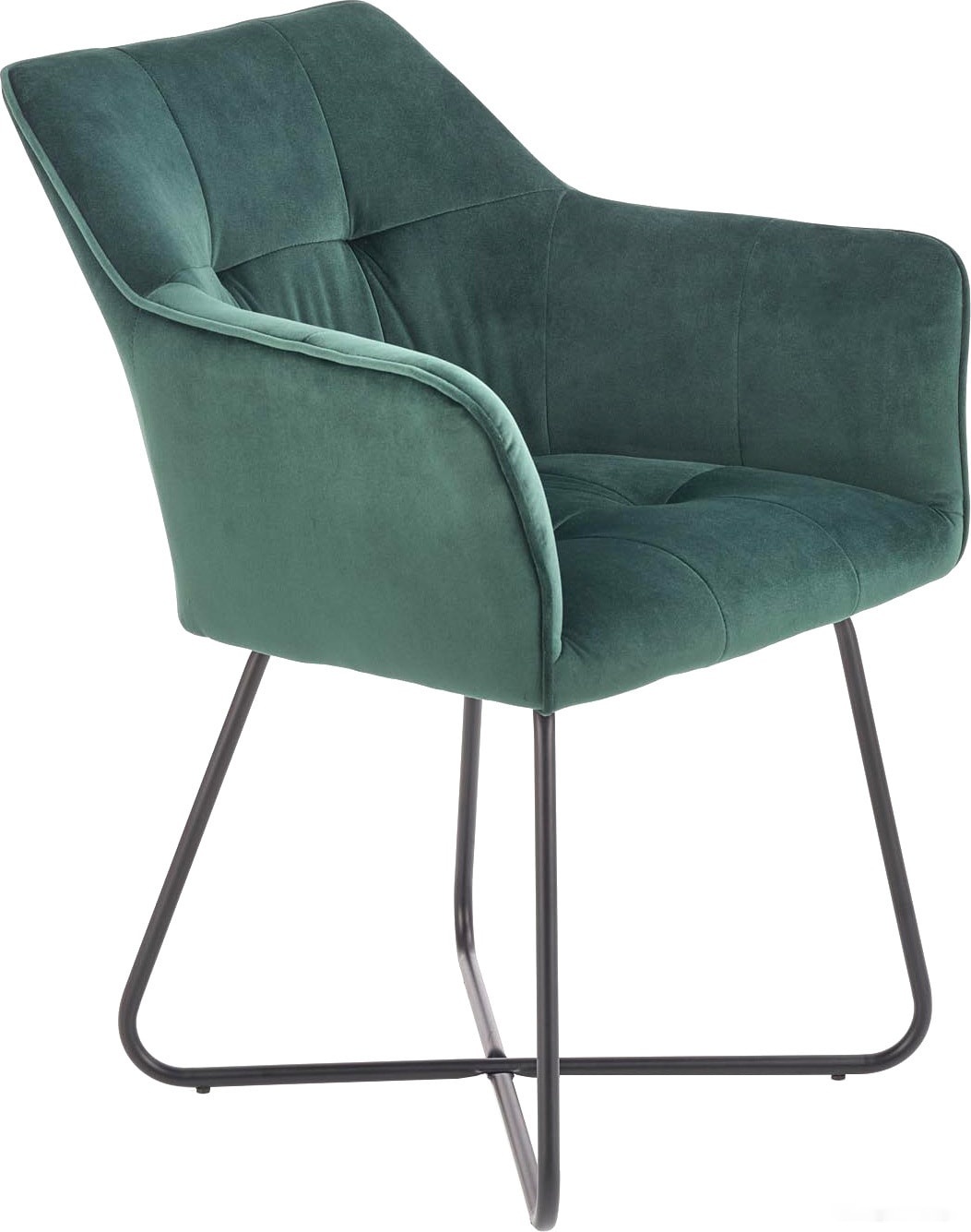 стул с подлокотниками halmar k377 (темно-зеленый) (v-ch-k/377-kr-c.zielony)