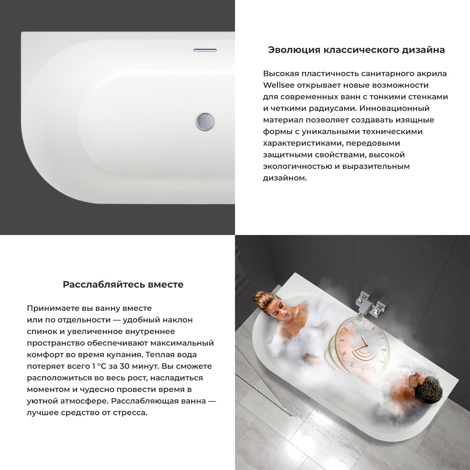 ванна wellsee belle spa 3.0 170x80 235901003 (пристенная ванна белый глянец, экран, ножки, сифон-автомат матовый черный)