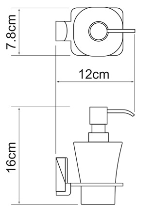 дозатор мыла wasserkraft leine k-5099