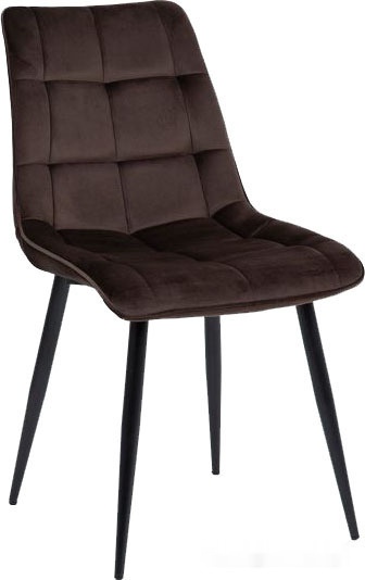 стул signal chic velvet (bluvel 48 коричневый/черный) (chicvcbr)