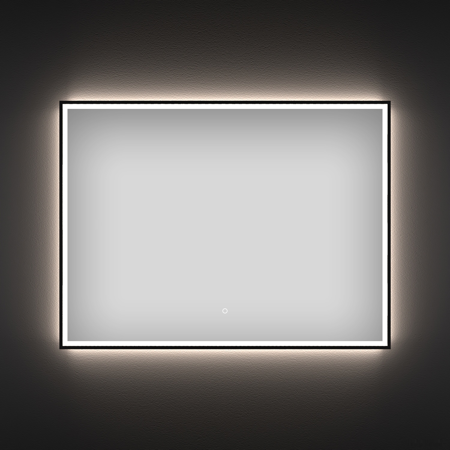 зеркало wellsee зеркало с фронтальной led-подсветкой 7 rays' spectrum 172201390, 100 х 80 см (с сенсором и регулировкой яркости освещения)