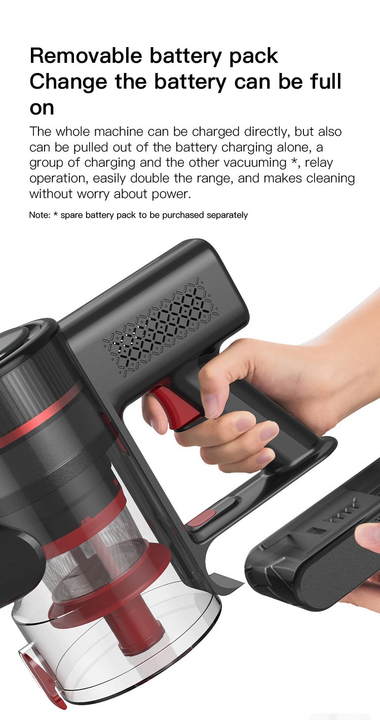 пылесос redkey cordless vacuum cleaner p9 (черный)