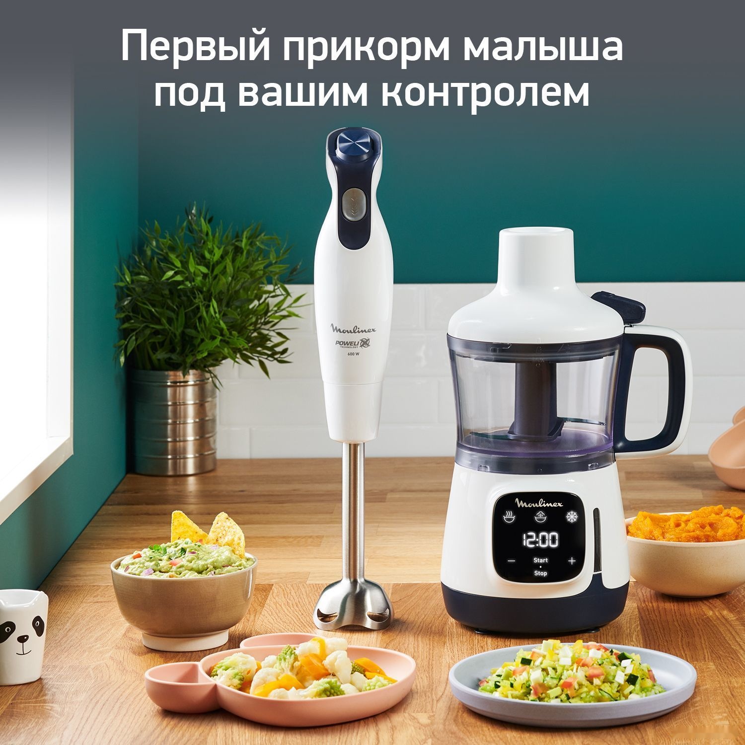 погружной блендер moulinex yummy gourmet dd55w110