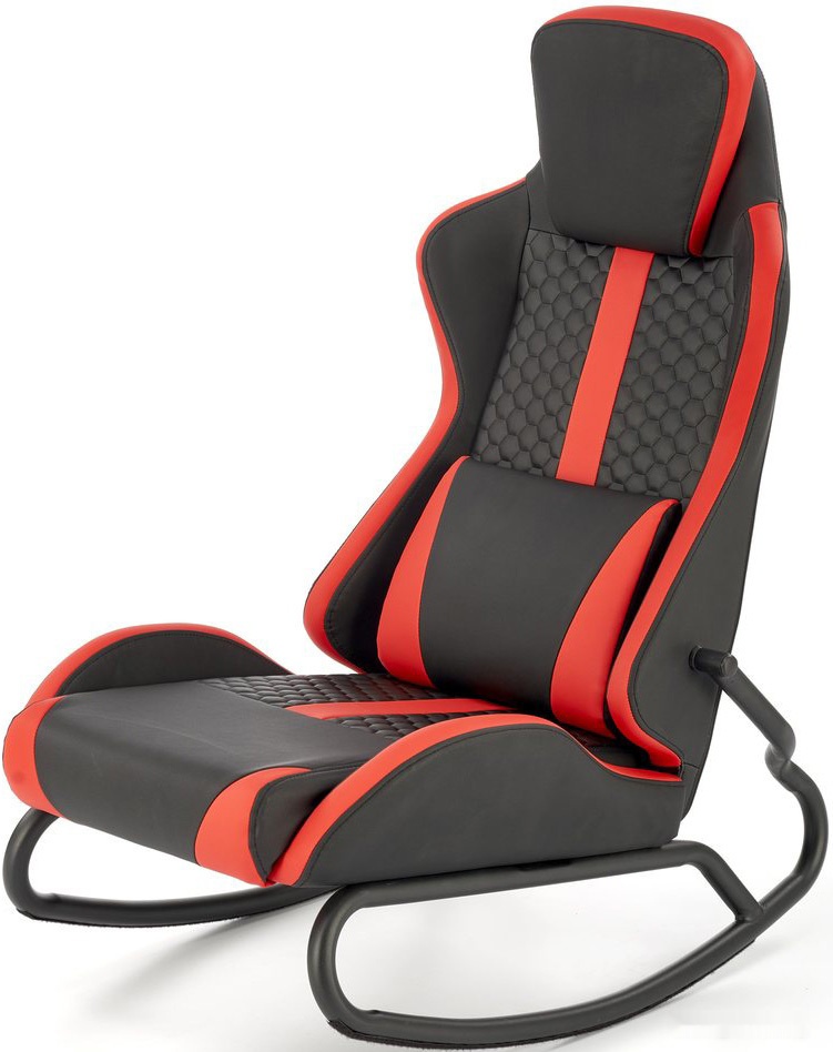 кресло-качалка halmar gamer (черный/красный) (v-ch-gamer-fot)