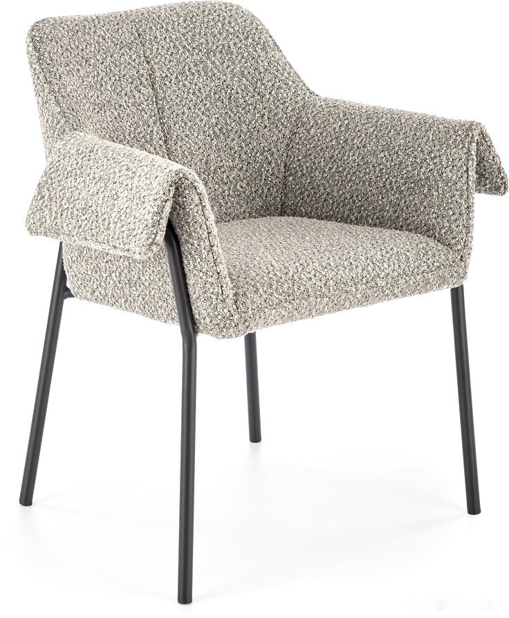 стул с подлокотниками halmar k522 (серый/черный)