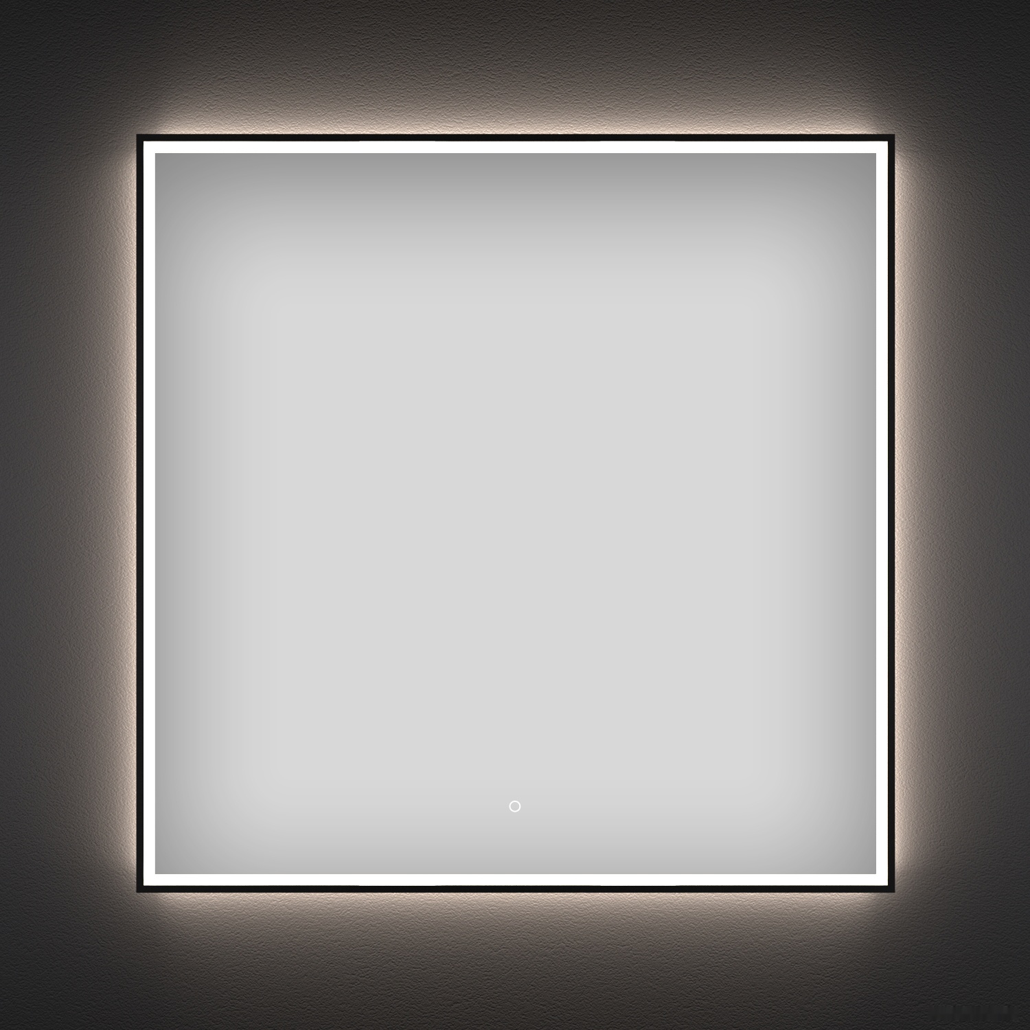 зеркало wellsee зеркало с фронтальной led-подсветкой 7 rays' spectrum 172200450, 80 х 80 см (с сенсором и регулировкой яркости освещения)