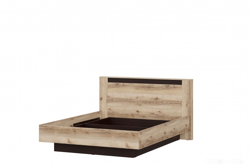 кровать sv-мебель №3 страйп серия 2 140х200 (дуб делано/дуб венге)