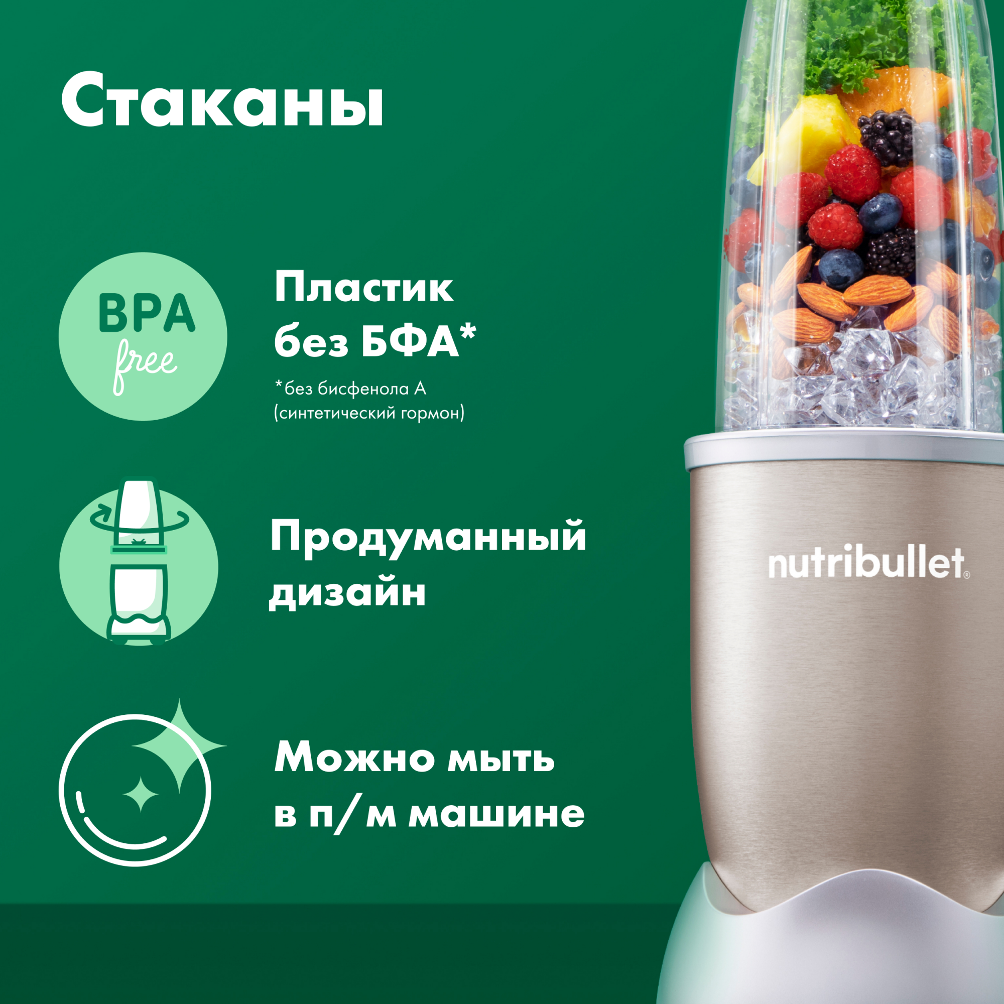 стационарный блендер nutribullet pro nb908cp