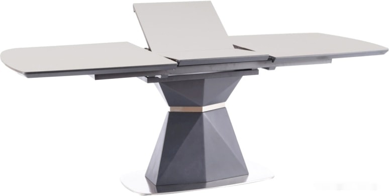 кухонный стол signal cortez 160/210x90 (серый/антрацит матовый) (cortezcszat160)