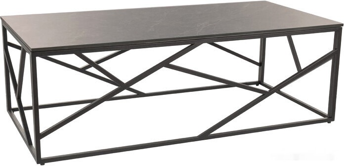 журнальный столик signal escada a iii (серый мрамор/черный 120/60)