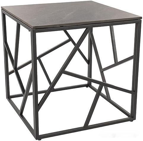 журнальный столик signal escada b iii (серый мрамор/черный 55/55)