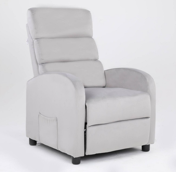 кресло calviano 2164 (велюр серый)