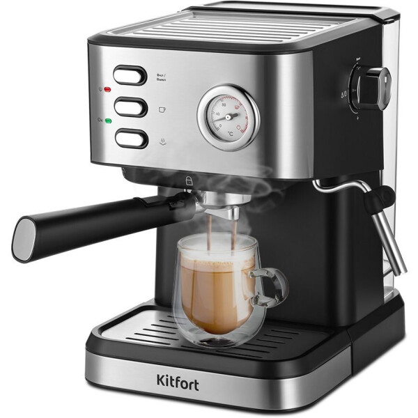 рожковая кофеварка kitfort kt-7293