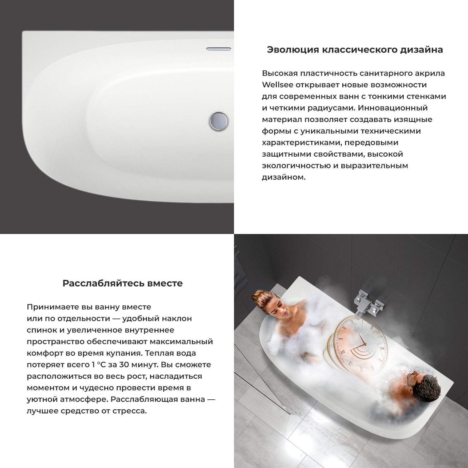 ванна wellsee belle spa 2.0 170x75 235804001 (пристенная ванна белый глянец, экран, каркас, сифон-автомат хром)