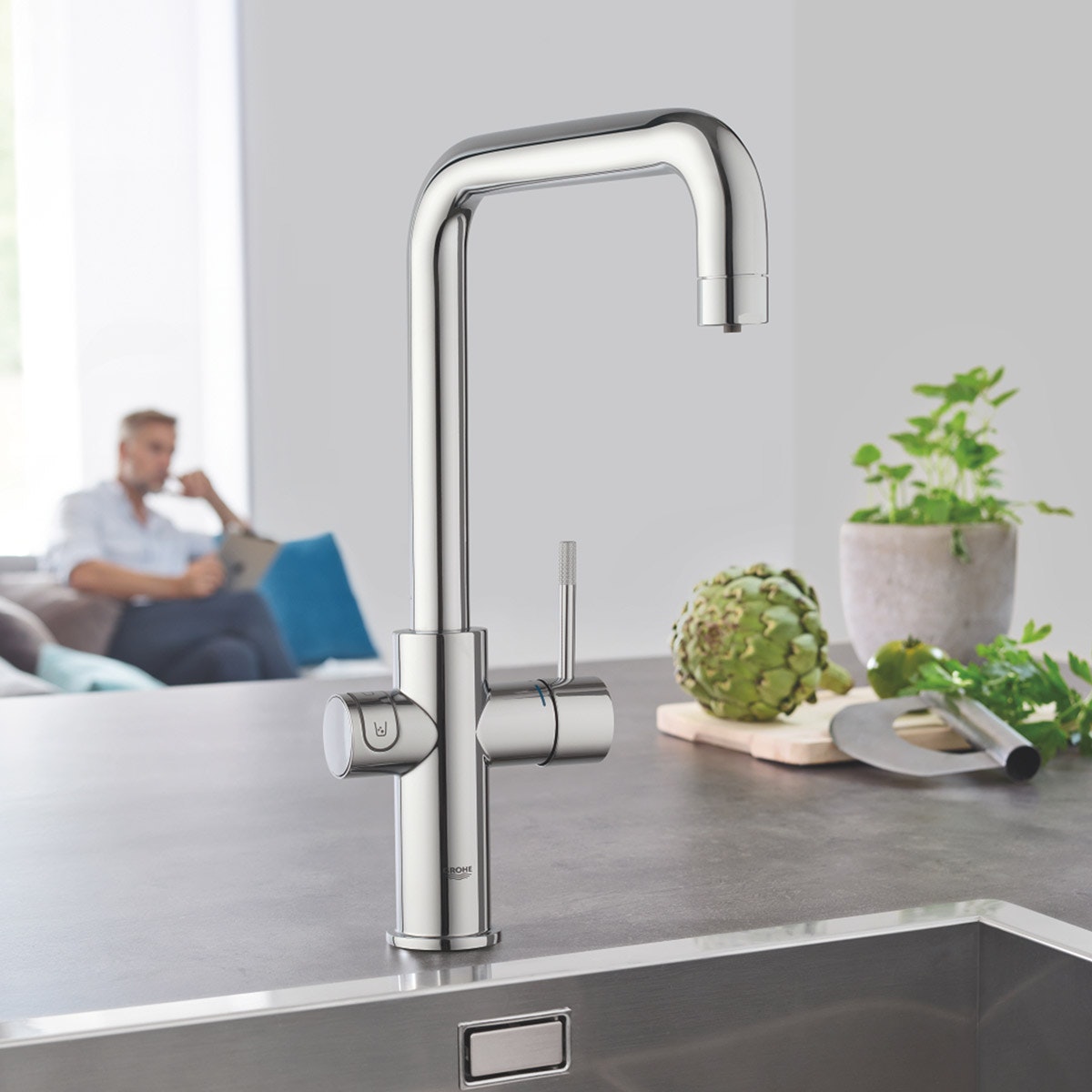 Смеситель для кухни grohe 33251000 blue