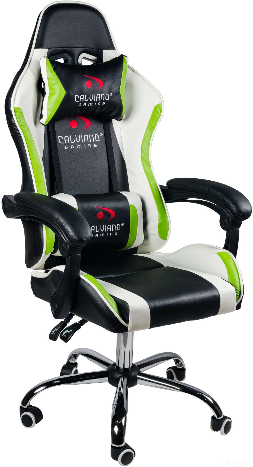 кресло calviano asti ultimato (черный/белый/зеленый)