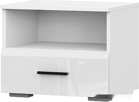 тумба sv-мебель соло 00-00102350 (белый/белый глянец)