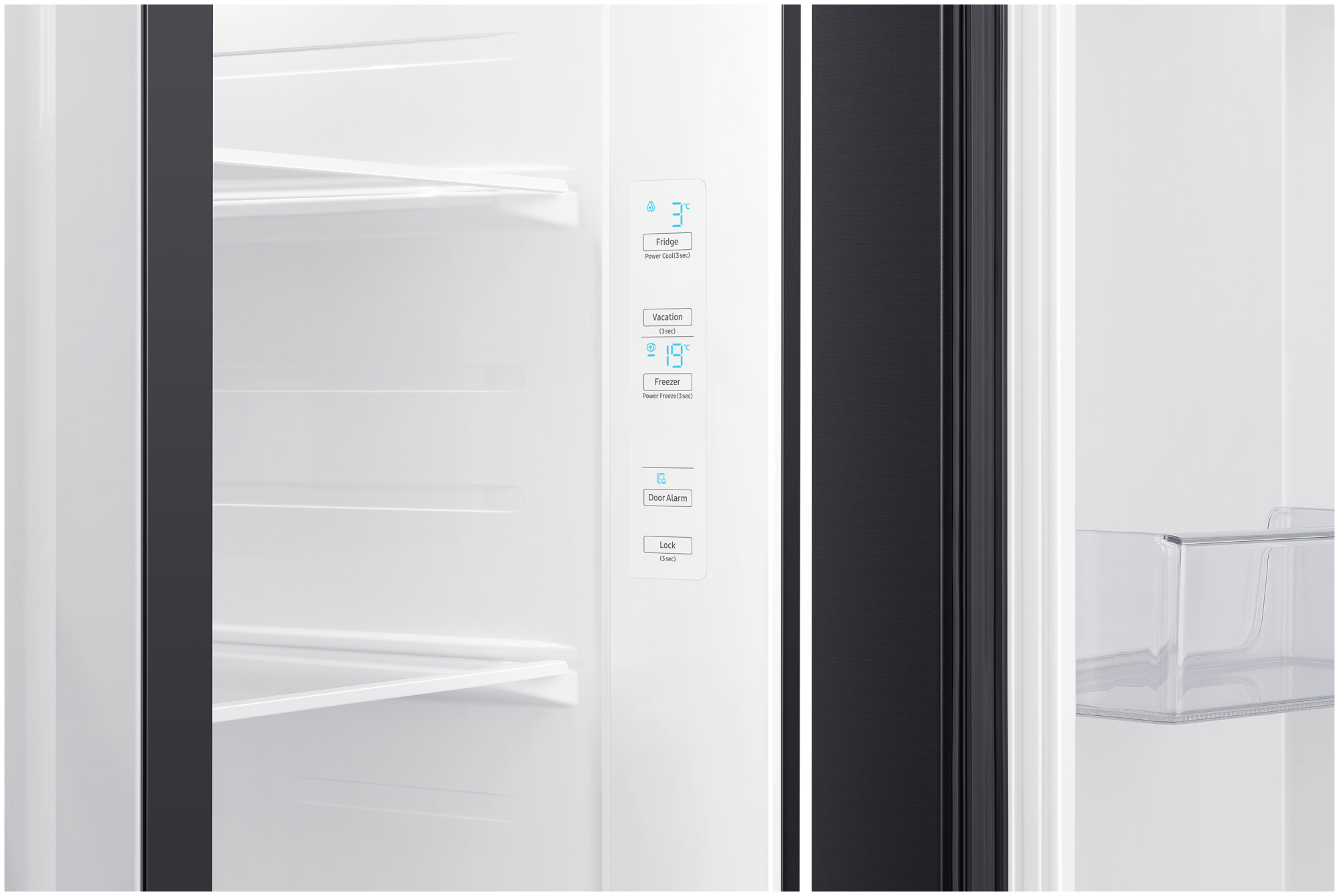 холодильник side by side samsung rs62r5031b4/wt