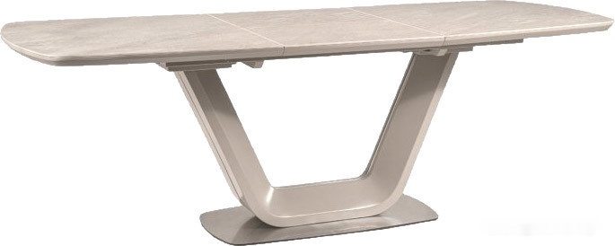 кухонный стол signal armani ceramic 160 (серый матовый) (armanisz160)
