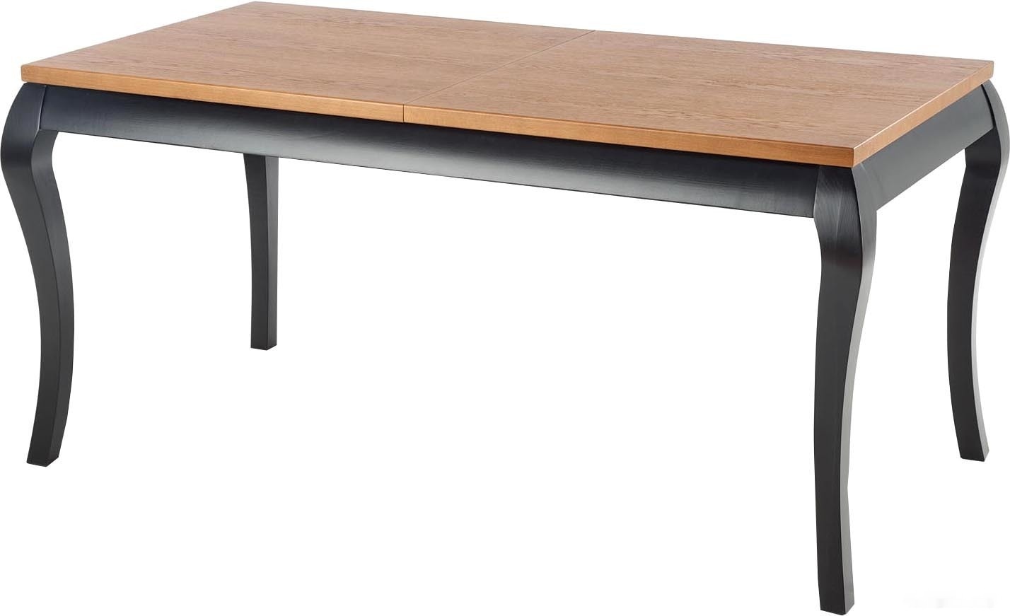 кухонный стол halmar windsor 160-240/90 (темный дуб/черный) (v-pl-windsor-st-c.dab/czarny)